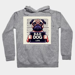 LAPD Pug Mugshot Hoodie